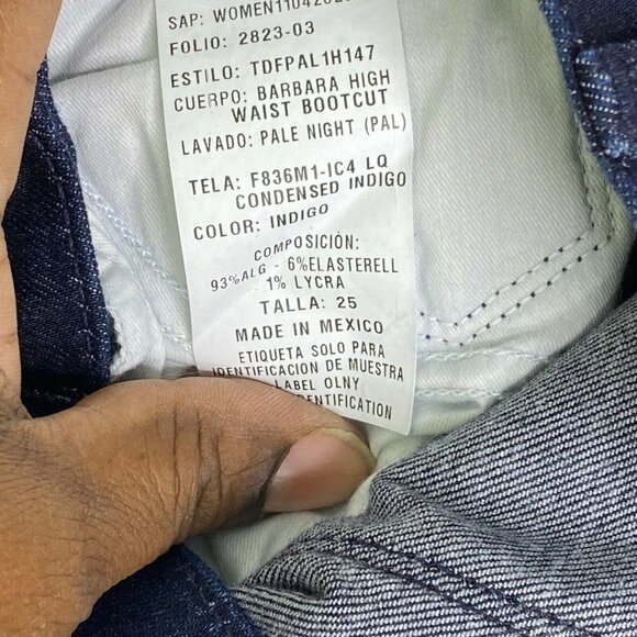 Hudson Womens‎ Indigo Denim Pockets Barbara High Waist Bootcut Jeans Size 25 - Picture 7 of 9